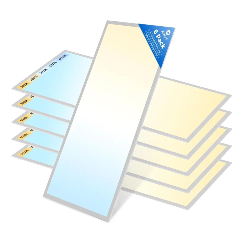 Aphyni white 2x4 LED flat panel ceiling light