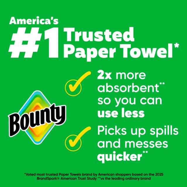 Bounty Paper Towels Select-A-Size, White, 6 pack, 4 Triple Rolls