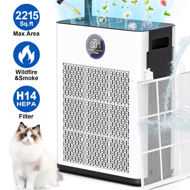 AIRFIRE H14 HEPA Air Purifier AP304, White
