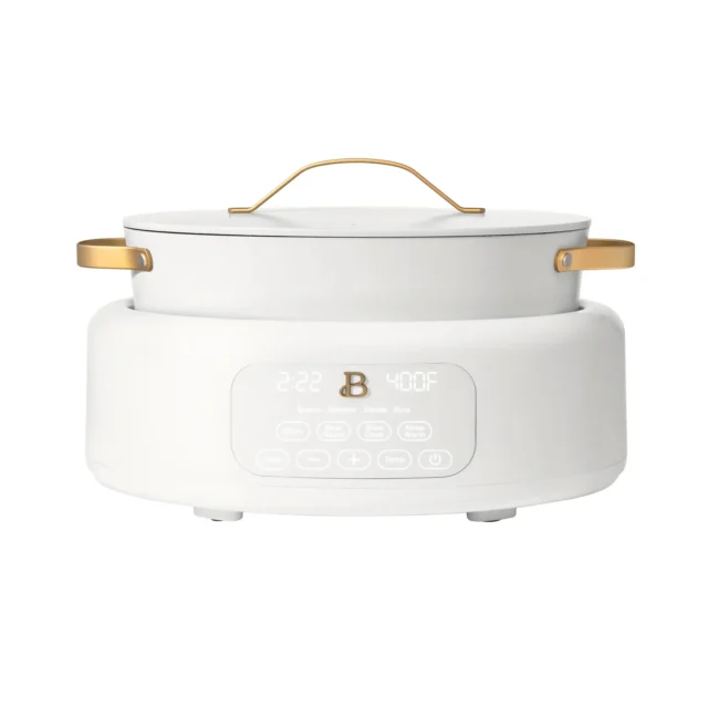 Beautiful 10 in 1 6 Qt Electric Multi-Cooker, White Icing