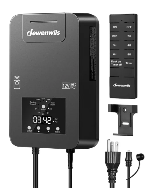 DEWENWILS 200W Low Voltage Landscape Transformer with Remote