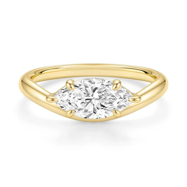 EAMTI Engagement Rings for Women Marquise Cut Travel Wedding Ring