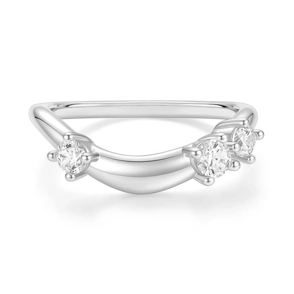 EAMTI wedding band for women in an eternity style