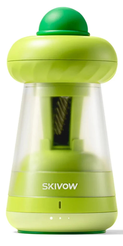 Skivow automatic pencil sharpener in Budding Green colour