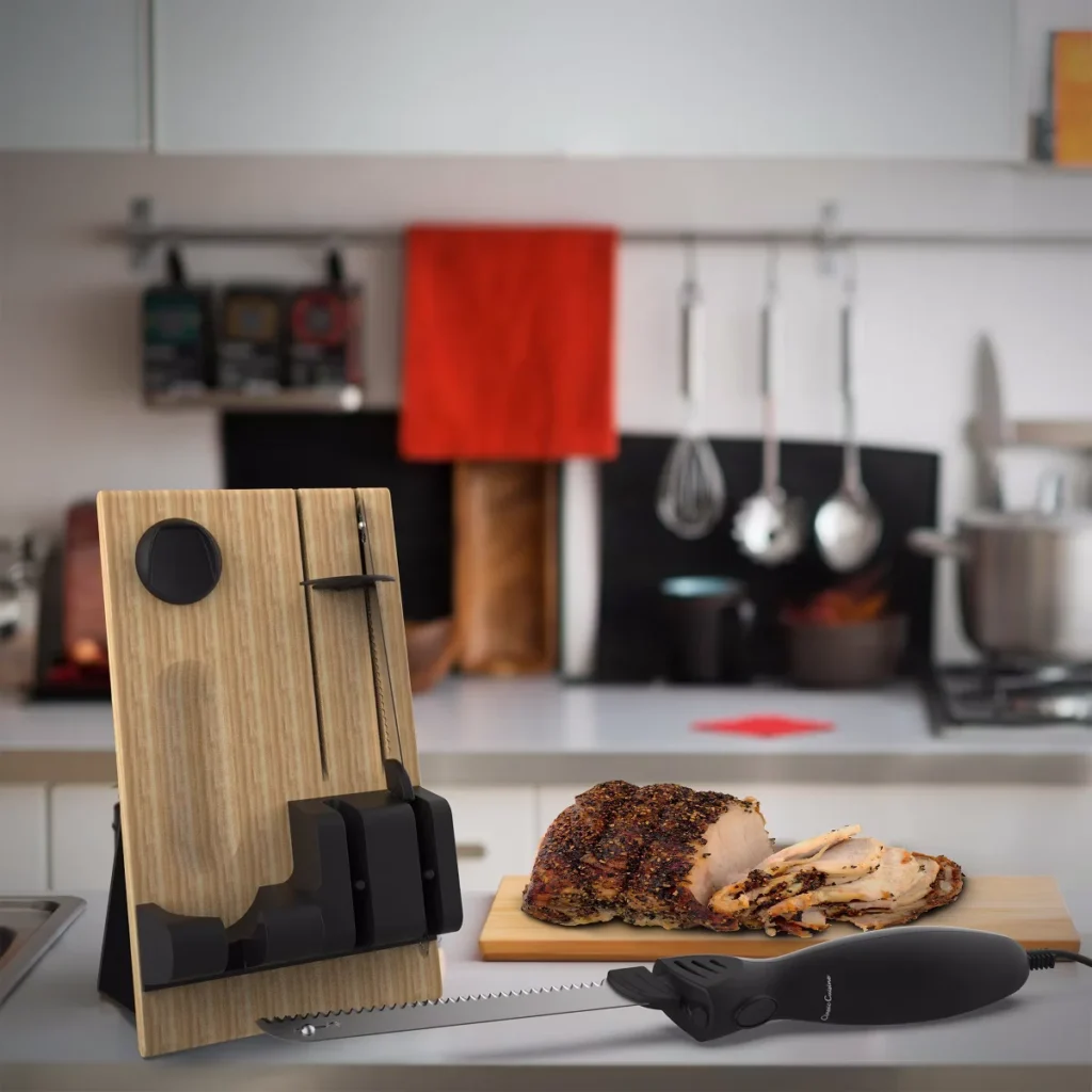 Hastings Home electric carving knife set with two blades