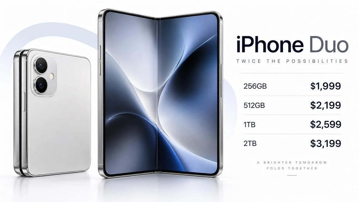 iPhone Duo price and storage options starting at $1,999