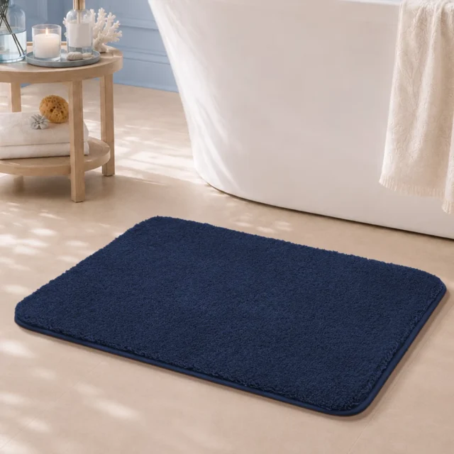 JAATOP Bathroom Rug 16″ x 24″, Navy Blue