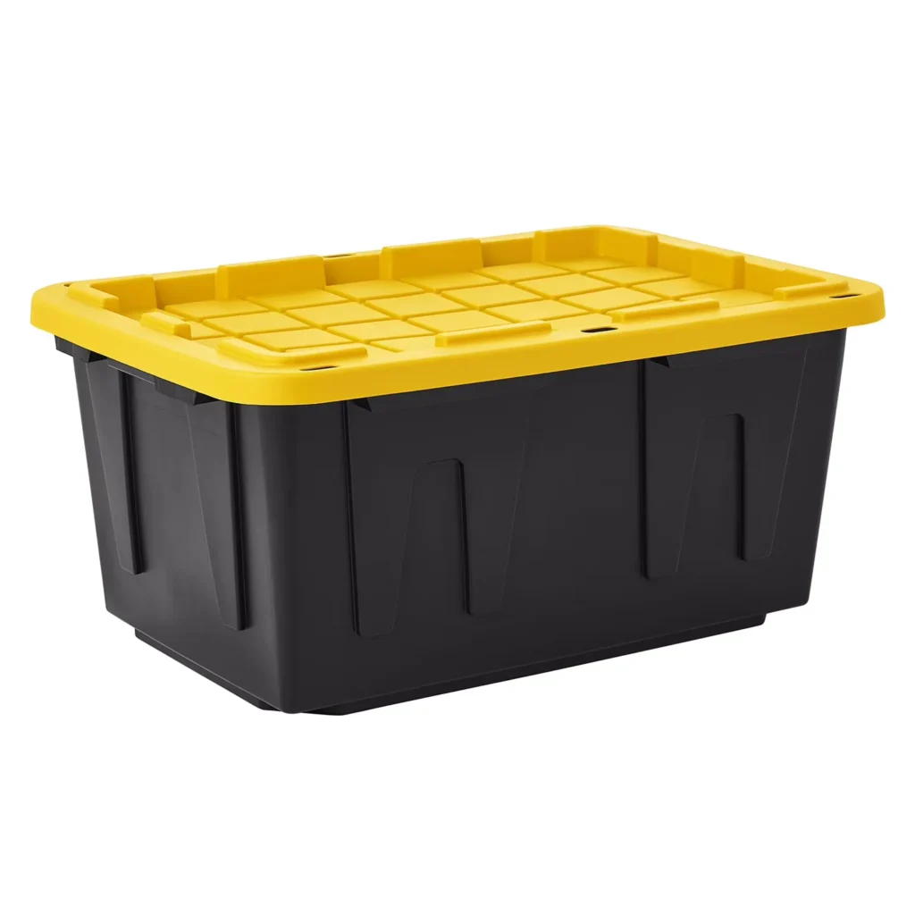Member's Mark heavy-duty black and yellow storage tote