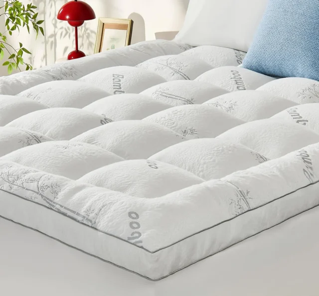 Memory Foam Mattress Topper Queen, Bamboo Viscose