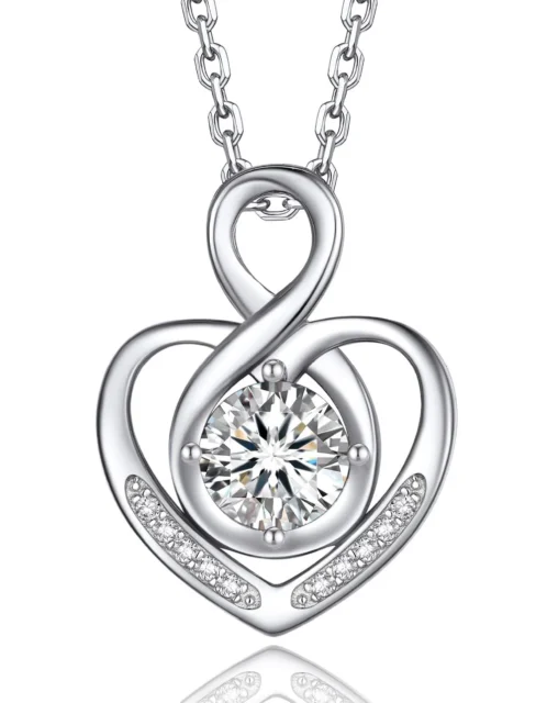 MomentWish Heart Necklace for Women VVS1