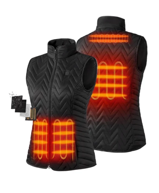 ORORO Women’s Quilted Heated Vest with Battery, Lightweight Heated