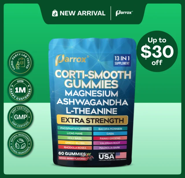 Parrox Magnesium Gummies (Mixed Berry Flavor)