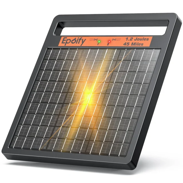 Solar Electric Fence Charger LD02, 1.2J with Short Circuit Alarm