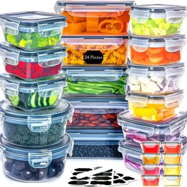 TAIMASI 48 PCS Plastic Food Storage Containers