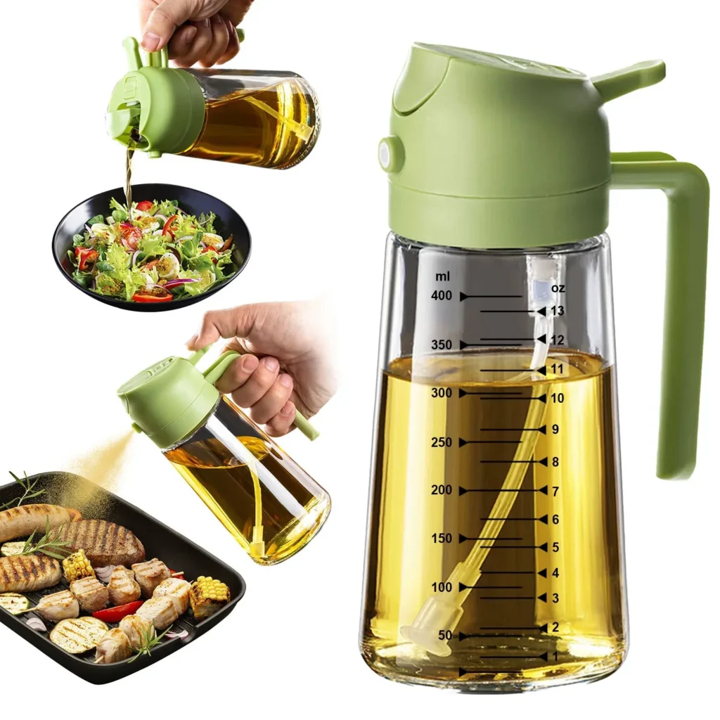 TrendPlain green olive oil sprayer and dispenser