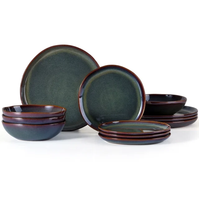 Vesteel Dinnerware Set for 4, 12 Pieces