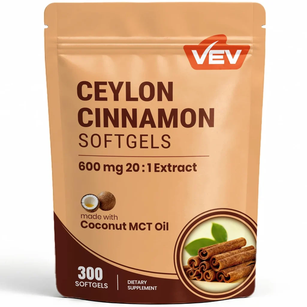 VEV Ceylon Cinnamon mini softgels