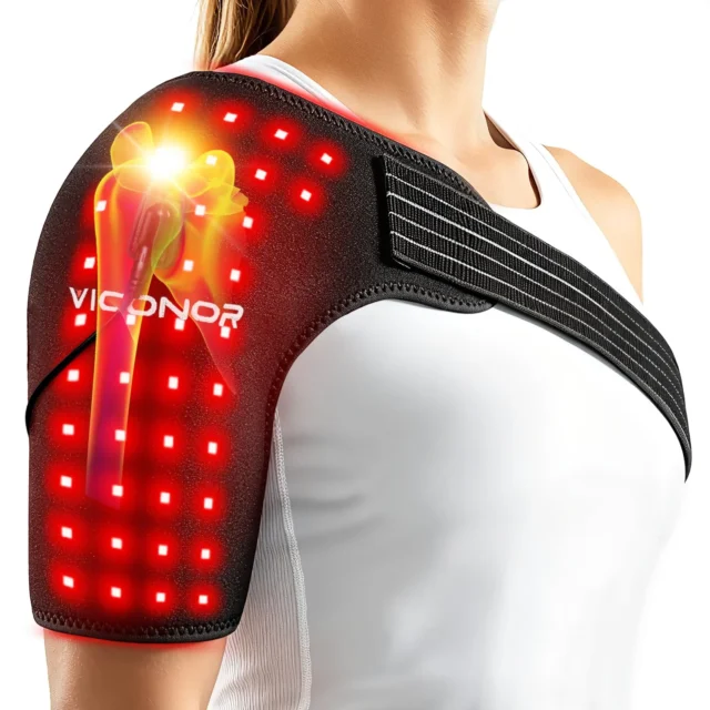 Viconor Red Light Therapy Shoulder Wrap 660nm and 850nm Black1
