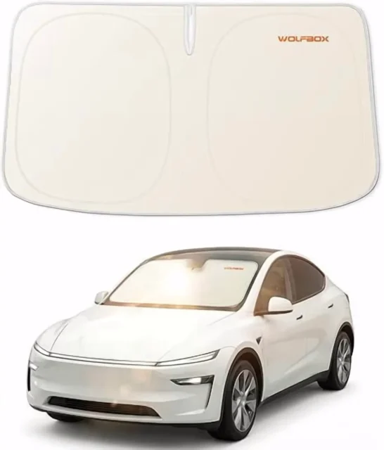 WOLFBOX Thickened Windshield Shade Tesla Model Y Model 3 56’L 37”W
