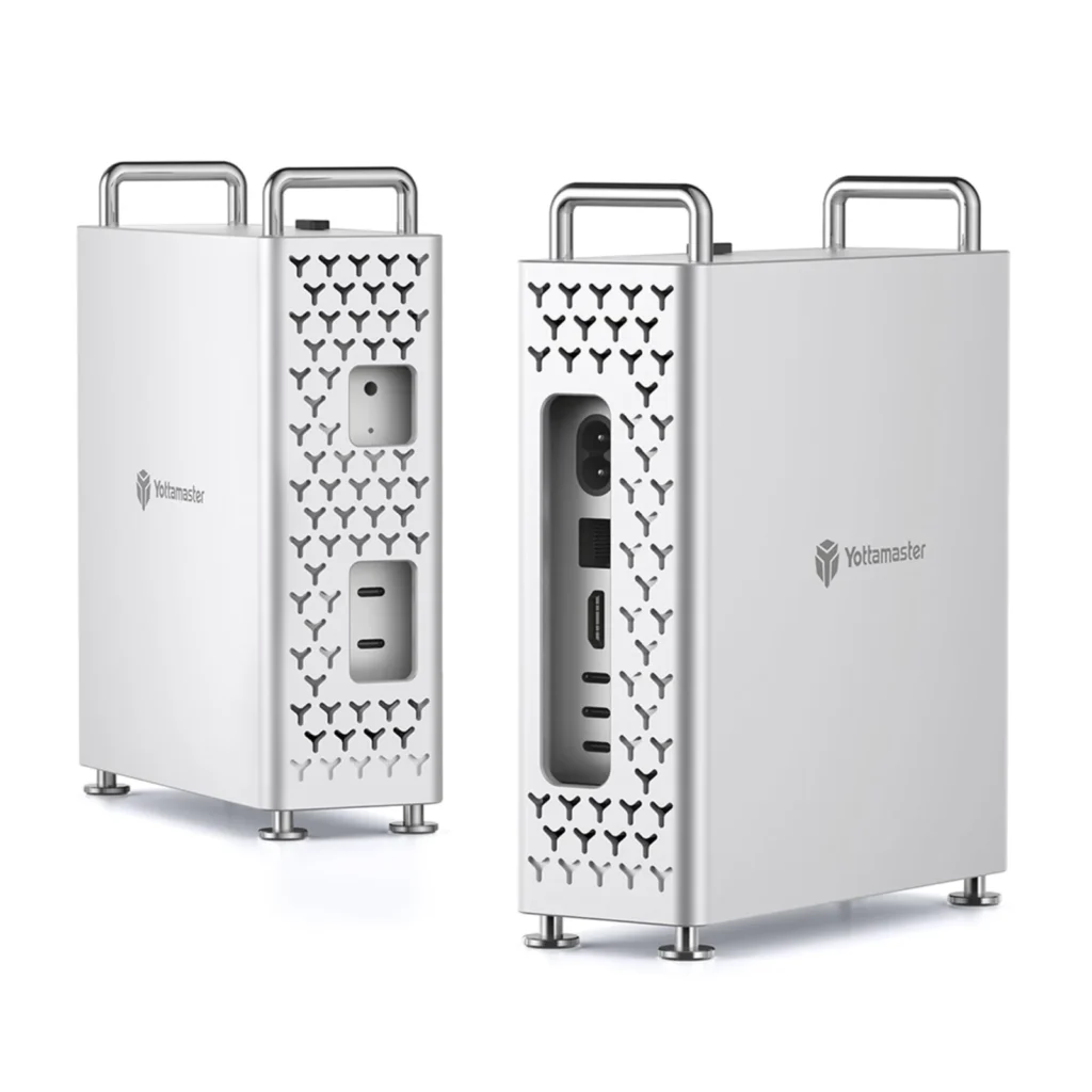 Yottamaster Mac mini M4/M4 Pro case in silver