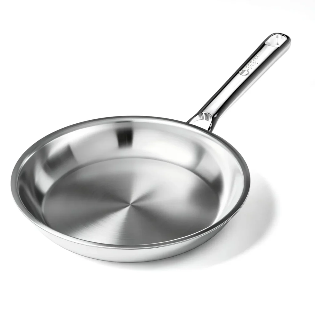 COOKER KING 10-inch stainless steel frying pan in silver